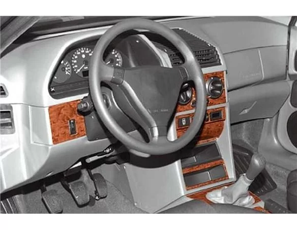 Alfa Romeo 145 146 09.94 - 03.97 3D Interior Dashboard Trim Kit Dash Trim Dekor 15-Parts - 1 - Interior Dash Trim Kit