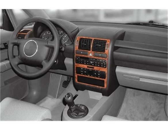Audi A2 02.00-01.05 3D Interior Dashboard Trim Kit Dash Trim Dekor 8-Parts - 1 - Interior Dash Trim Kit