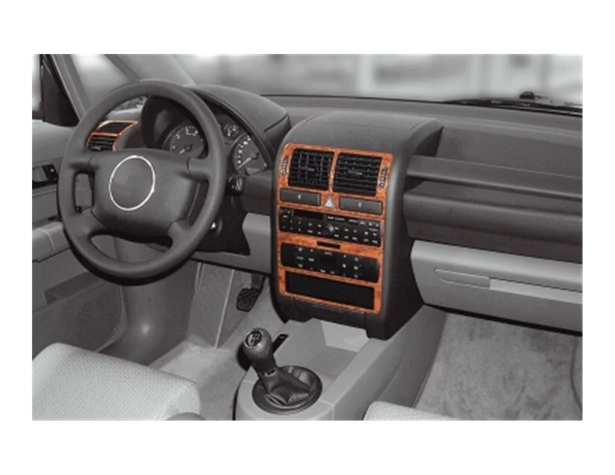Audi A2 02.00-01.05 3D Interior Dashboard Trim Kit Dash Trim Dekor 8-Parts - 1 - Interior Dash Trim Kit