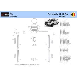 KIA Soul 2013 Interior WHZ Dashboard trim kit 40 Parts 2