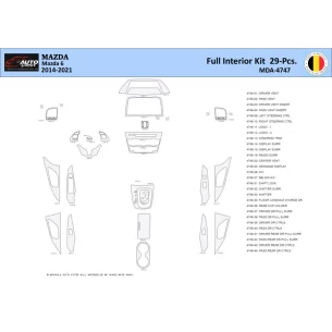 Mazda 6-2014-2021 Interior WHZ Dashboard trim kit 29 Parts 2