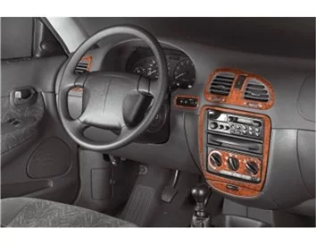 Daewoo Nubira I 05.97-01.99 3D Interior Dashboard Trim Kit Dash Trim Dekor 19-Parts - 1 - Interior Dash Trim Kit