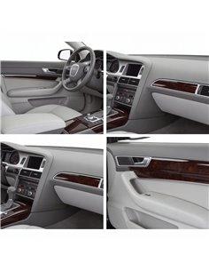 Audi 100 A6 1990-1997 3D Interior Dashboard Trim Kit Dash Trim Dekor 22-Parts