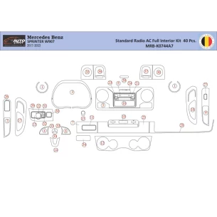 Mercedes Sprinter W907 Interior WHZ Dashboard trim kit 40 Parts