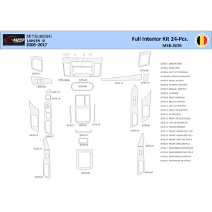 Mitsubishi Lancer-2008 Interior WHZ Dashboard trim kit 24 Parts