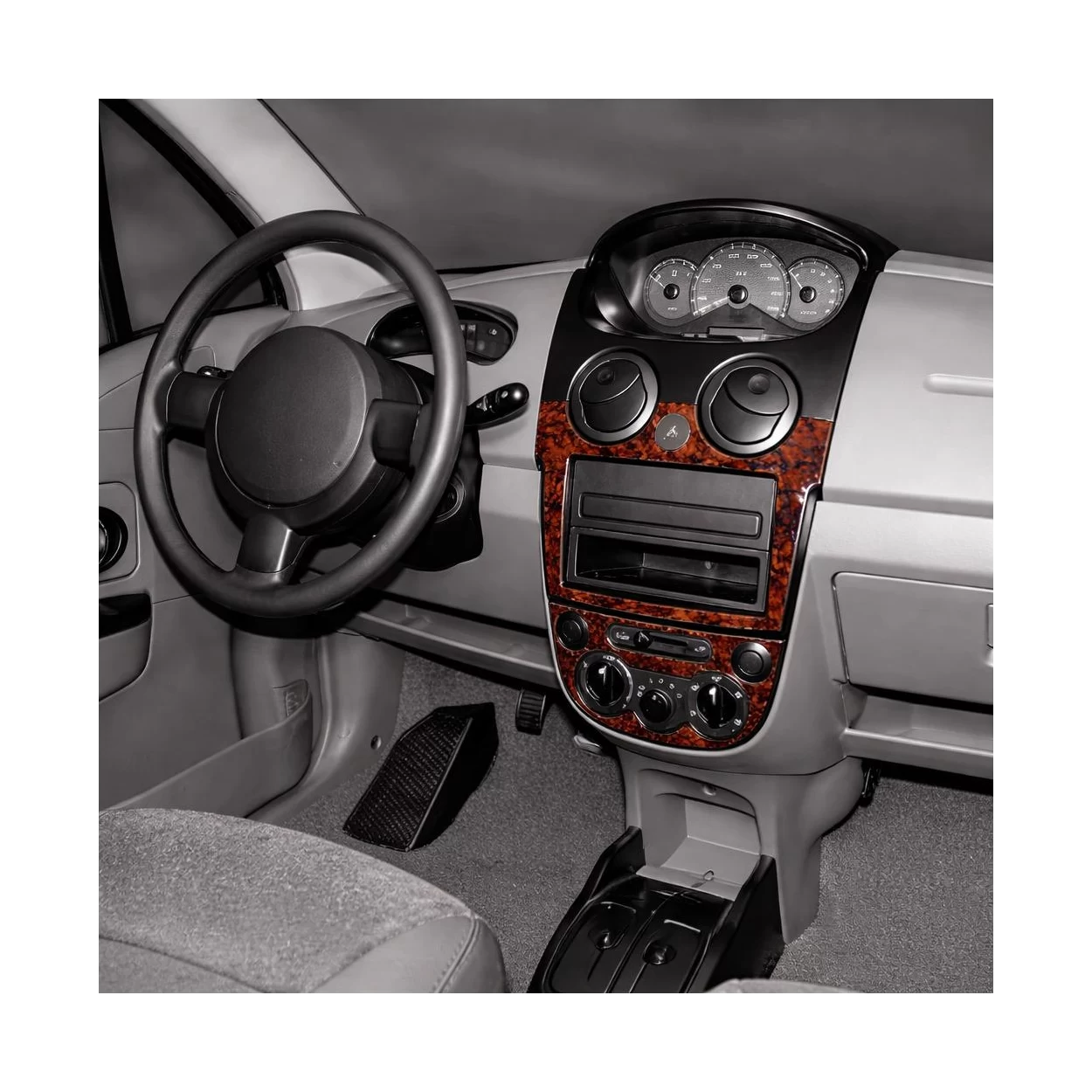 Chevrolet Matiz-Spark 02.2005 3D Interior Dashboard Trim Kit Dash Trim Dekor 3-Parts