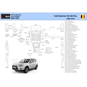 Mitsubishi Outlander 2007 Interior WHZ Dashboard trim kit 42 Parts 2