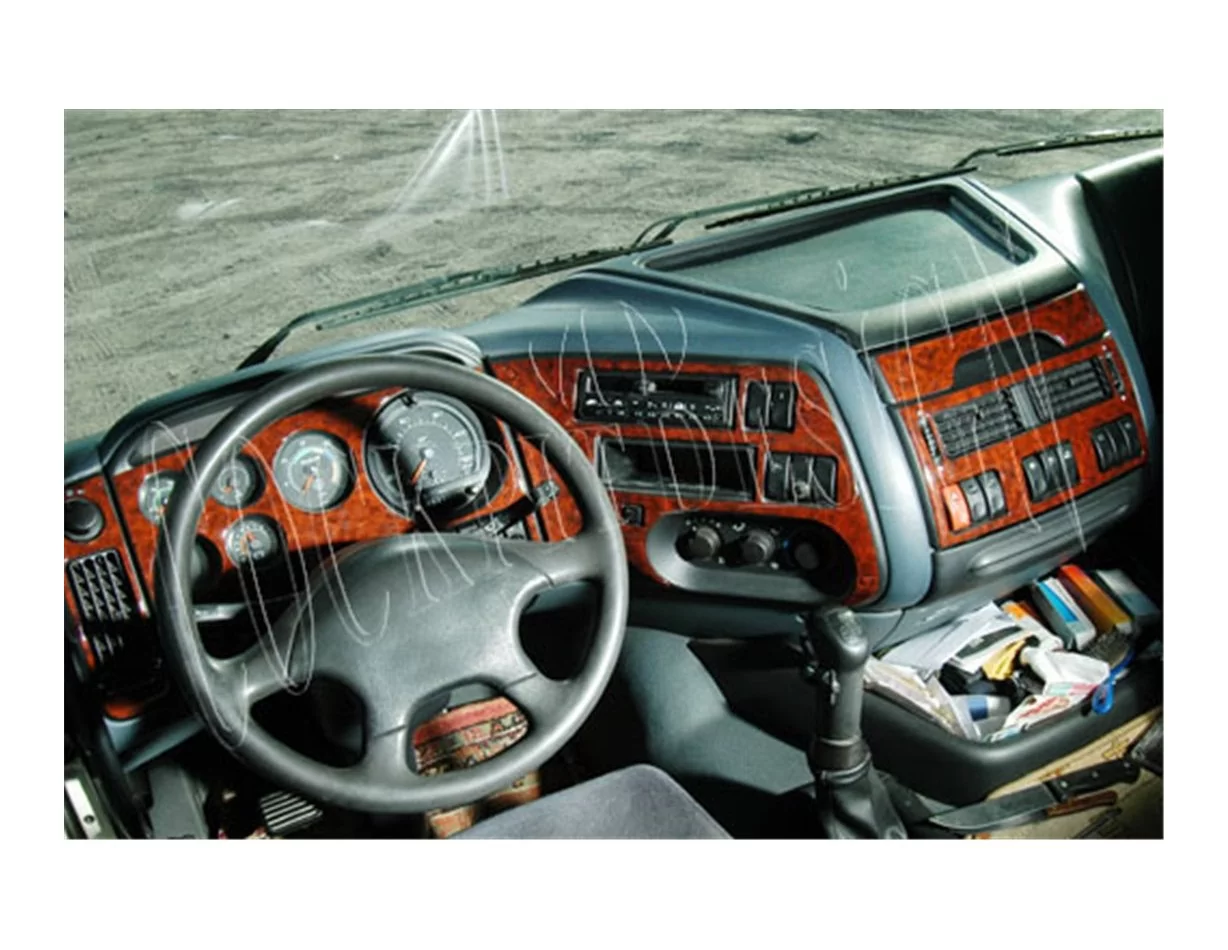 Daf 95 XF 04.1997 3D Interior Dashboard Trim Kit Dash Trim Dekor 12-Parts - 1 - Interior Dash Trim Kit
