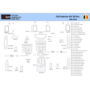 Nissan Murano 2011 Interior WHZ Dashboard trim kit 33 Parts 2