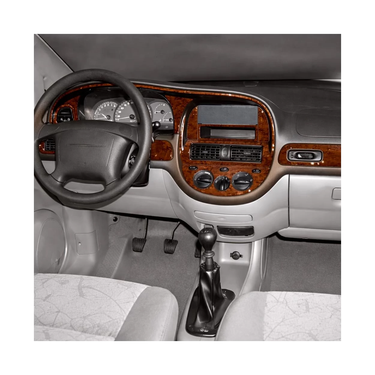 Chevrolet Rezzo-Tacuma 04.2002 3D Interior Dashboard Trim Kit Dash Trim Dekor 11-Parts