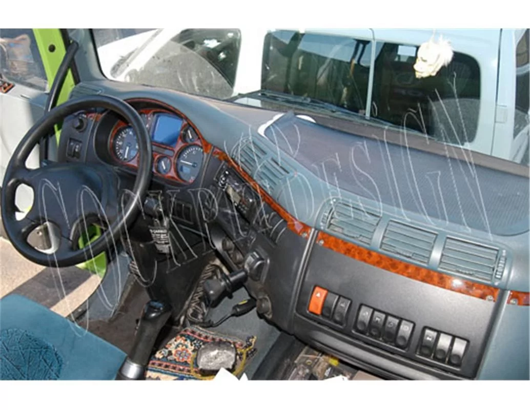 Daf CF 03.01-12.11 3D Interior Dashboard Trim Kit Dash Trim Dekor 16-Parts - 1 - Interior Dash Trim Kit