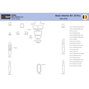 Opel Mokka 2012-2017 Interior WHZ Dashboard trim kit 20 Parts 2