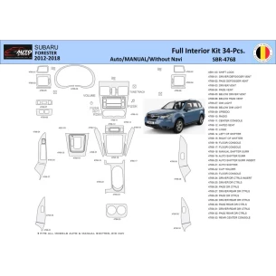 Subaru Forester 2012-2018 Interior WHZ Dashboard trim kit 34 Parts