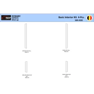 Subaru Impreza 2012 Interior WHZ Dashboard trim kit 4 Parts