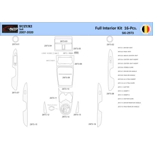 Suzuki SX4 2007 Interior WHZ Dashboard trim kit 16 Parts 2