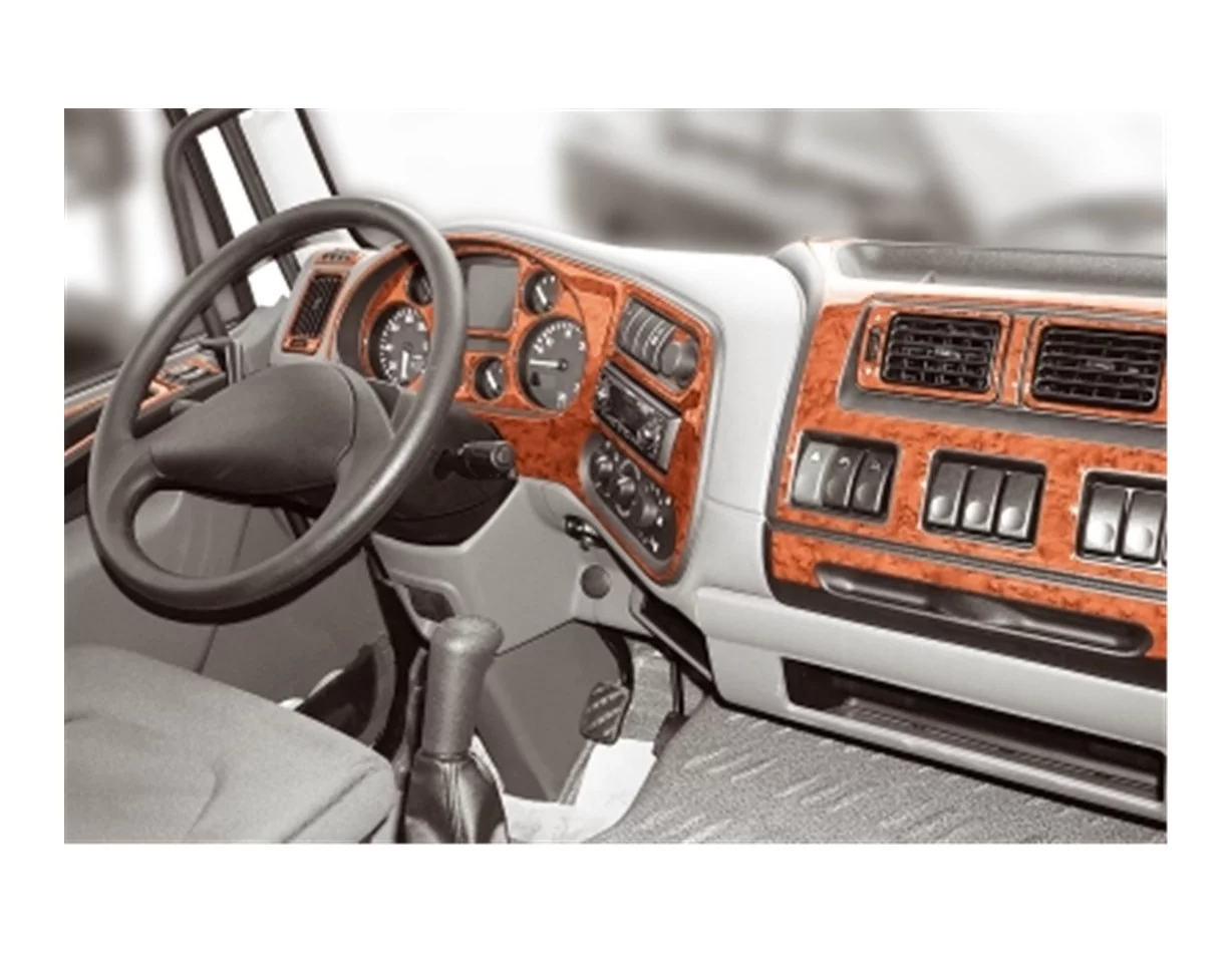 Daf LF 03.2001 3D Interior Dashboard Trim Kit Dash Trim Dekor 23-Parts - 1 - Interior Dash Trim Kit