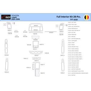 Toyota Camry 2005-2006 Interior WHZ Dashboard trim kit 28 Parts 2