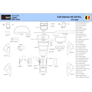 Toyota Camry 2006-2013 Interior WHZ Dashboard trim kit 33 Parts 2