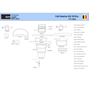 Toyota Camry 2006-2013 Interior WHZ Dashboard trim kit 19 Parts 2