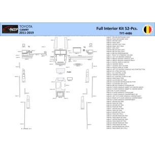 Toyota Camry 2011-2019 Interior WHZ Dashboard trim kit 52 Parts