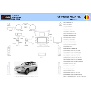 Toyota Highlander 2008-2013 Interior WHZ Dashboard trim kit 27 Parts