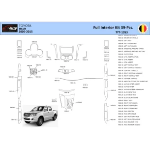 Toyota Hilux 2005 Interior WHZ Dashboard trim kit 39 Parts 2