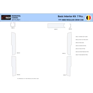 Toyota Tundra 2014-2021 Interior WHZ Dashboard trim kit 7 Parts