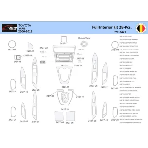 Toyota Yaris 2006-2013 Interior WHZ Dashboard trim kit 28 Parts 2