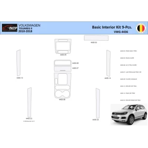 Volkswagen Touareg II 2010-2018 Interior WHZ Dashboard trim kit 9 Parts 2