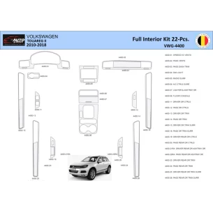Volkswagen Touareg II 2010-2018 Interior WHZ Dashboard trim kit 22 Parts 2