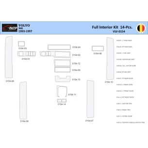 Volvo 940 1993-1997 Interior WHZ Dashboard trim kit 14 Parts