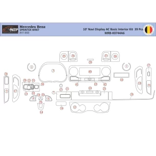 Mercedes Sprinter W907 Interior WHZ Dashboard trim kit 39 Parts
