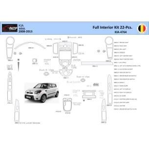 KIA Soul 2011 Interior WHZ Dashboard trim kit 20 Parts