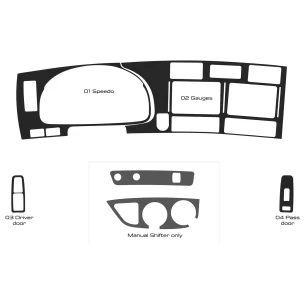 Kenworth T880 Truck- Year 2013-2021 Interior Style Dash trim kit 
