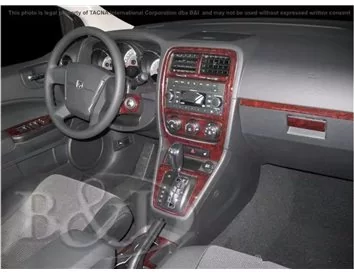 Dodge Caliber 2009-UP Full Set, Automatic Gear Interior BD Dash Trim Kit - 2 - Interior Dash Trim Kit