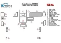 Dodge Caravan 2008-UP Full Set, Automatic AC Controls Interior BD Dash Trim Kit - 1 - Interior Dash Trim Kit Dodge Caravan 2008-UP Full Set, Automatic AC Controls Interior BD Dash Trim Kit - 1 - Interior Dash Trim Kit
