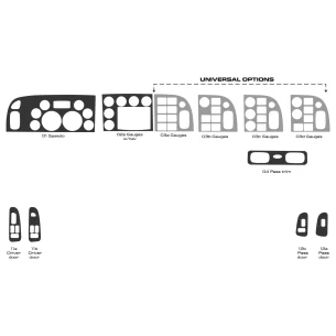 Peterbilt 365 Truck - Year 2016-2021 Interior Cabin Style Much Original Dash trim kit