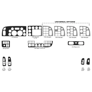 Peterbilt 389 Truck - Year 2016-2021 Interior Cabin Style Full Dash trim kit