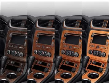 Dodge Caravan 2008-UP Full Set, Automatic AC Controls Interior BD Dash Trim Kit - 3 - Interior Dash Trim Kit