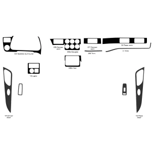 Peterbilt 567 Truck - Year 2013-2021 Interior Cabin Style Full Dash trim kit