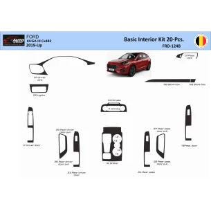 Ford Kuga III 2019-Up Interior WHZ Dashboard trim kit 20 Parts 2