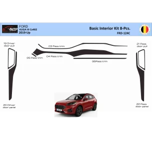 Ford Kuga III 2019-Up Interior WHZ Dashboard trim kit 8-Parts 2