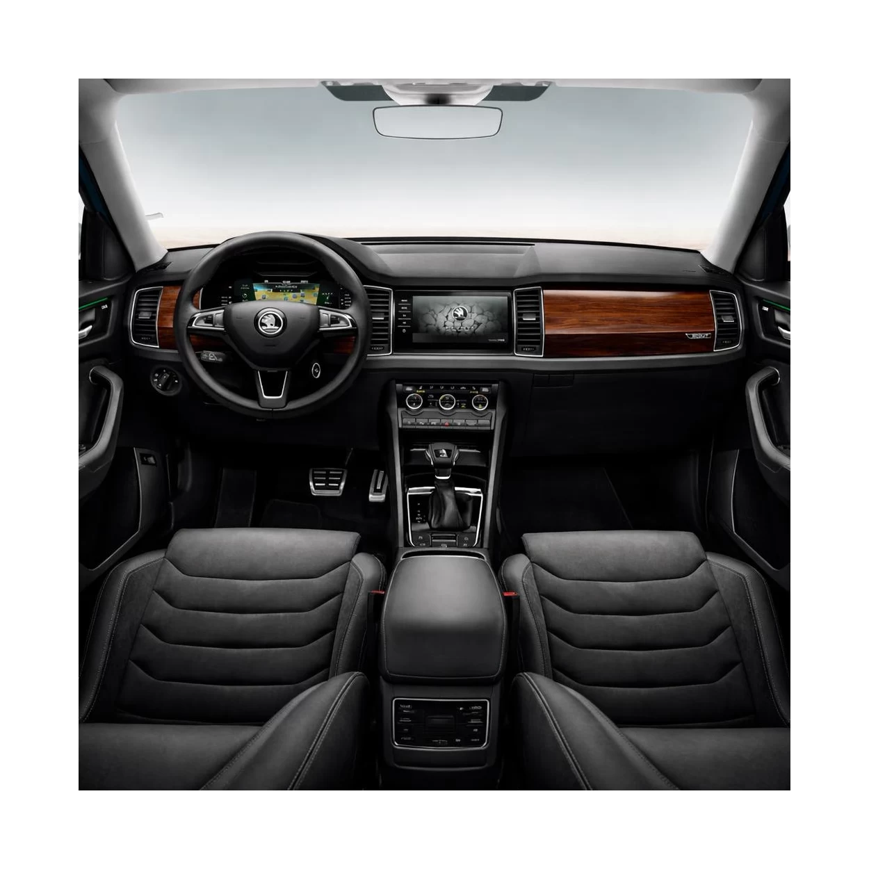 Skoda Kodiaq 2018 3D Interior Dashboard Trim Kit Dash Trim Dekor 14-Parts