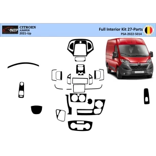 Citroen Jumper 2021 3D Interior Dashboard Trim Kit Dash Trim Dekor 27-Parts 2