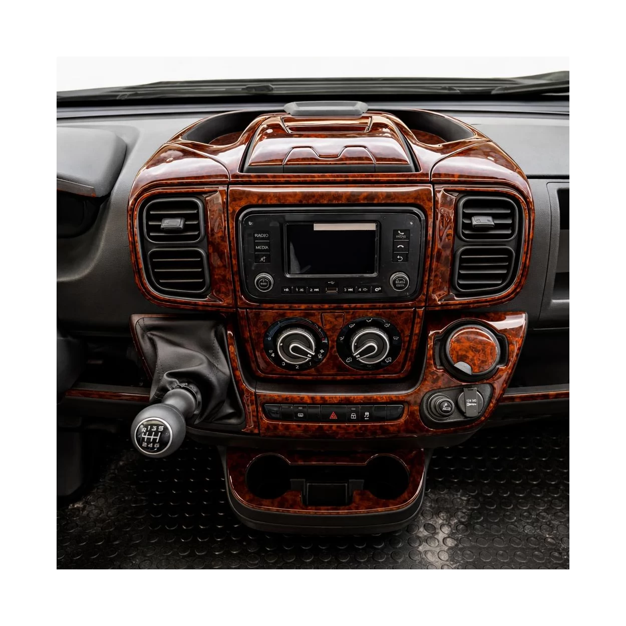 Fiat Ducato 2022 3D Interior Dashboard Trim Kit Dash Trim Dekor 27-Parts