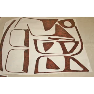 Fiat Ducato 2022 3D Interior Dashboard Trim Kit Dash Trim Dekor 27-Parts