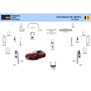 Toyota Supra 2019-2023 Manual Gearbox or Automatic Gear Interior WHZ Dash Trim Kit 28 Parts