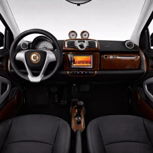 Smart Fortwo 451 2011-2015 3D Interior Dashboard Trim Kit Dash Trim Dekor NAVI 41-Parts