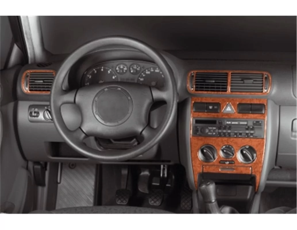 Audi A3 Typ 8L 06.96-08.00 3D Interior Dashboard Trim Kit Dash Trim Dekor 8-Parts - 1 - Interior Dash Trim Kit