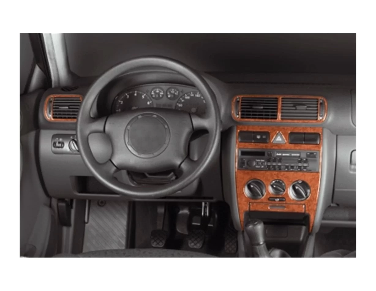 Audi A3 Typ 8L 06.96-08.00 3D Interior Dashboard Trim Kit Dash Trim Dekor 8-Parts - 1 - Interior Dash Trim Kit